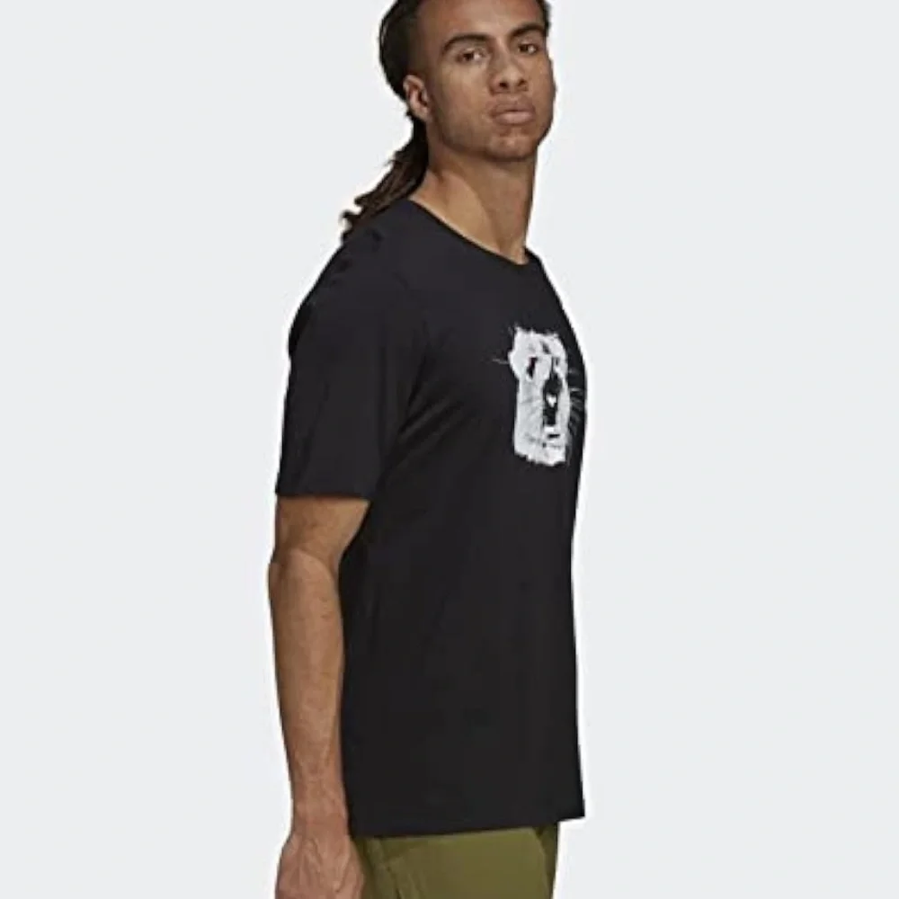 NWT Adidas Black Graphic T-Shirt - Size XL - Picture 3 of 9